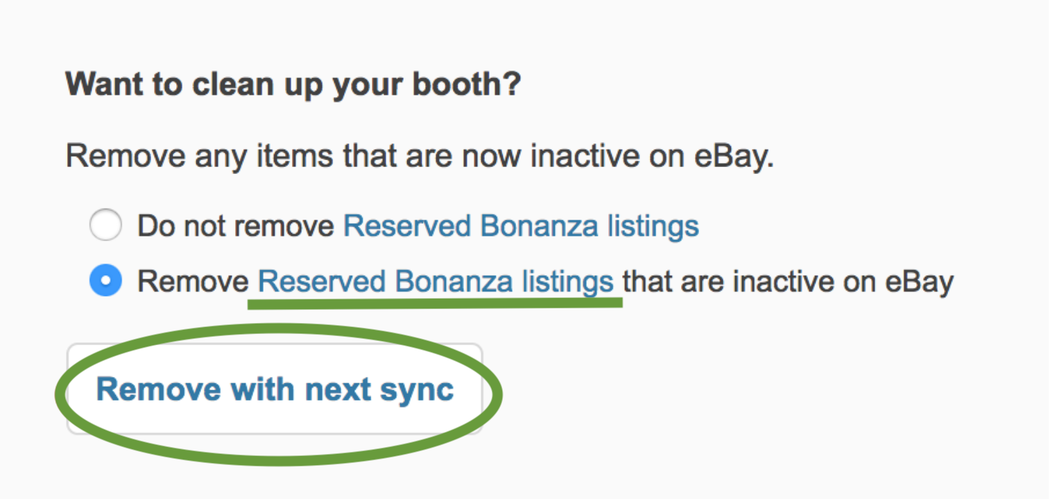 bonanza automatically imports my ebay listings